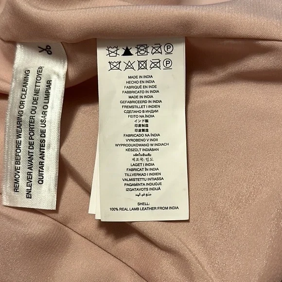 NEW WITH TAGS Michael Kors Pink Leather Jacket - Picture 9 of 9